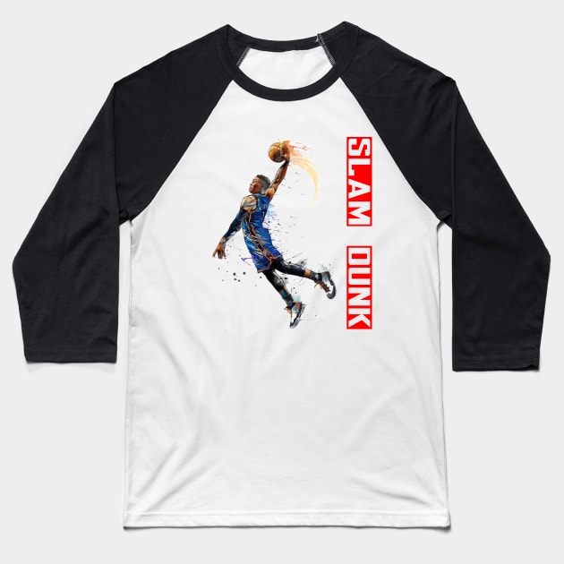 Slam Dunk Baseball T-Shirt by Jenex